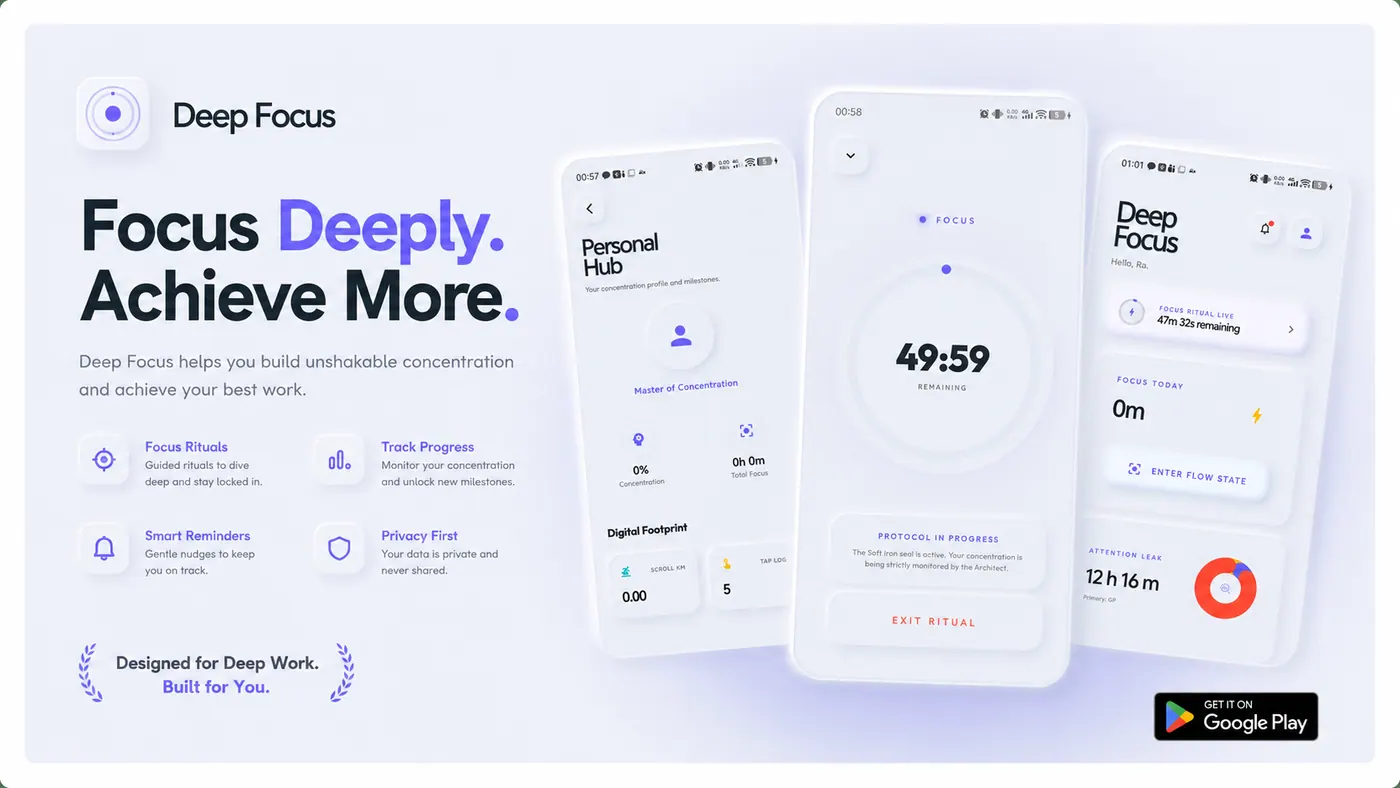 Deep Focus portfolio preview
