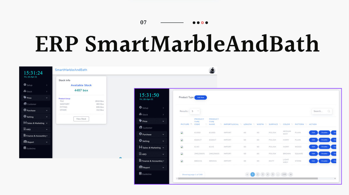 Smart Marble & Bath: Solusi ERP/CMS