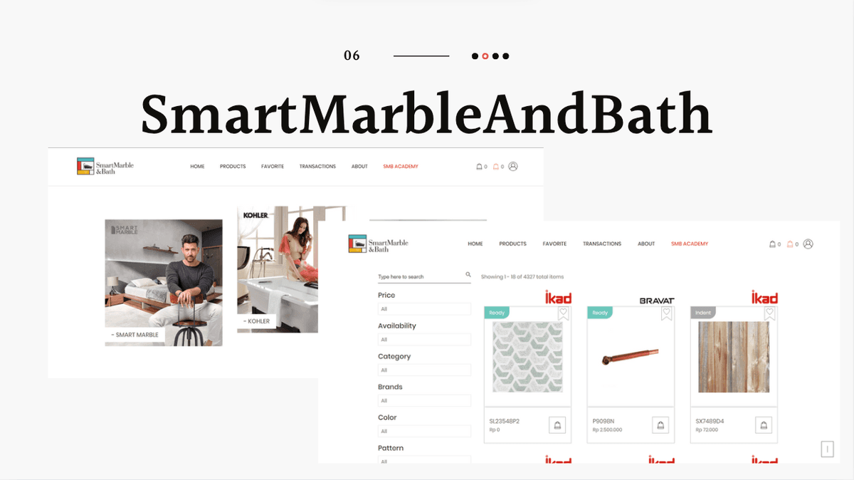SmartMarbleAndBath.com: Platform E-commerce